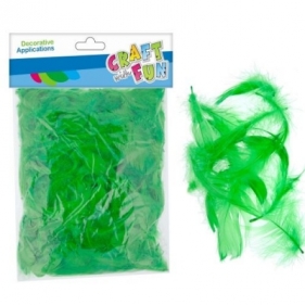 Piórka Euro-Trade dekoracyjne zielone 20-30cm 16g zielone (463678)