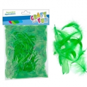 Piórka Euro-Trade dekoracyjne zielone 20-30cm 16g zielone (463678)