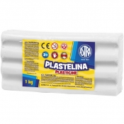Plastelina Astra, 1 kg - biała (303111001)