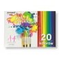 Blok rysunkowy A4 kolorowy BR-5 80g 20 kartek/20 kolorów