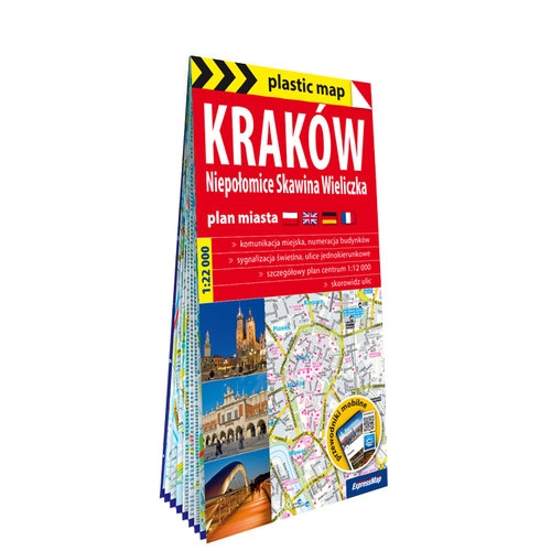 Kraków Niepołomice Skawina Wieliczka plan miasta 1:22 000