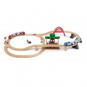 Brio Trains & Vehicles: Pociąg osobowy z dworcem (63351200)