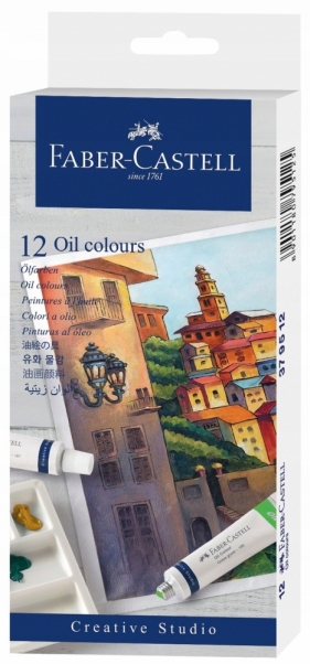 Farby olejne w tubkach 12 kolorów x 9 ml