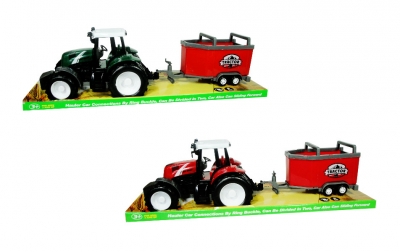 Traktor z przyczepą