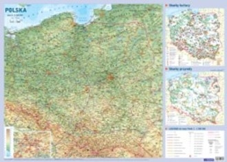 Mapa w tubie: Polska (fizyczna)