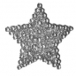 Naklejki kryształki 12 szt - gwiazdki srebrne