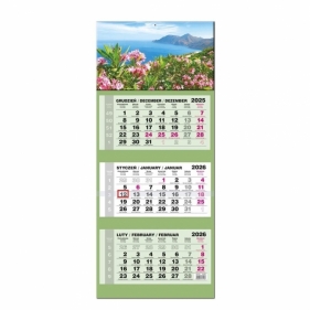 Kalendarz 2026 trójdzielny LUX wypukły Grecja Kos