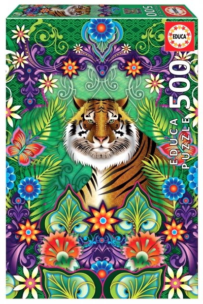 <img src='https://webimage.pl/pics/125/9/d8412668199125.jpg' style='height:440px' /> Puzzle 500 Tygrys bengalski Catalina Estrada 112818