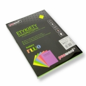 Etykiety samoprzylepne A4 fluo żółte 100ark
