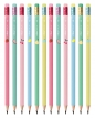 12x Ołówek z gumką Tutti Frutti