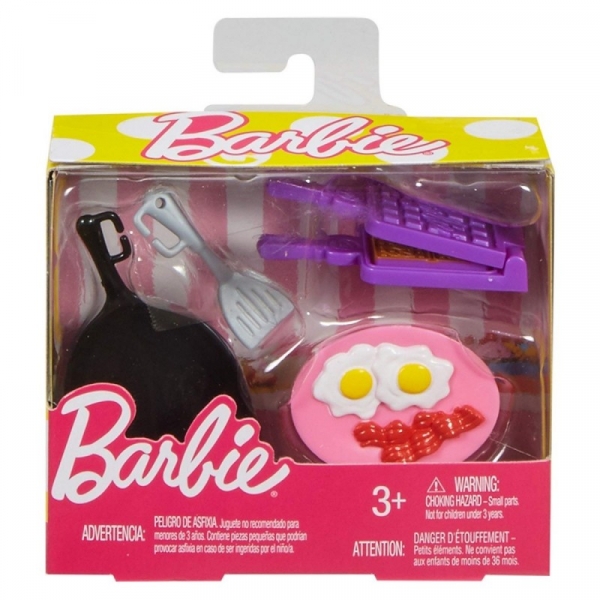 Barbie Akcesoria kuchenne, gofry jajecznica (FHP69/FHP70)