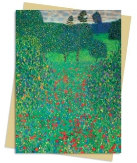 Karnet B6 Pole maków Gustav Klimt