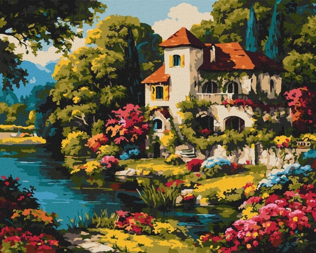 <img src='https://webimage.pl/pics/126/5/d4823104395126.jpg' style='height:440px' /> Malowanie po numerach - Barwny pejzaż 40x50cm