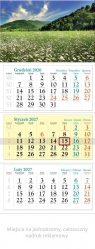  Kalendarz 2027 trójdzielny Łąka