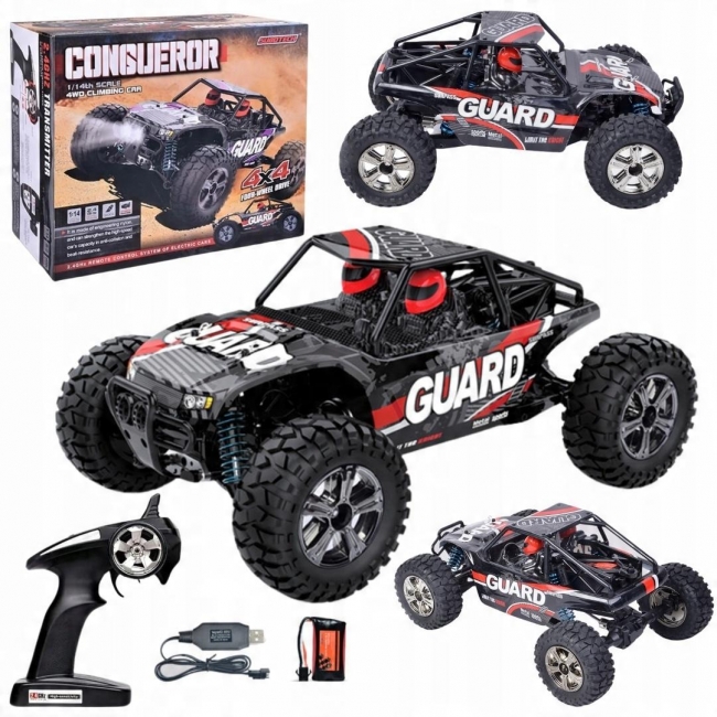 <img src='https://webimage.pl/pics/127/0/d5906302700127.jpg' style='height:440px' /> Samochód terenowy zdalnie sterowany 1:10 napęd 4x4