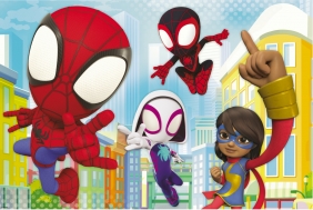 Trefl Junior, 60 XXL Super Shape Spidey and his Amazing Friends Marvel