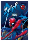 Notatnik z zegarkiem LCD Spiderman SPD7049