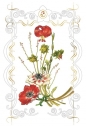 Karnet kwiaty lilie 12x18 + koperta