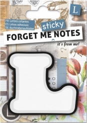 Forget me sticky - notes kart samoprzylepnych litera L