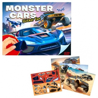 <img src='https://webimage.pl/pics/127/5/d4010070745127.jpg' style='height:440px' /> Zestaw z naklejkami Monster Cars 14206A