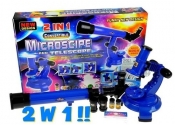 Zestaw 2w1 Mikroskop Teleskop Zestaw Odkrywcy