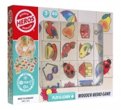 Heros Drewniana gra memory kafelki obrazkowe, 40 el.