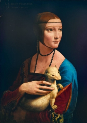 Bluebird Puzzle 1000: Dama z łasiczką, Leonardo da Vinci (60012)