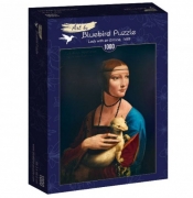 Bluebird Puzzle 1000: Dama z łasiczką, Leonardo da Vinci (60012)
