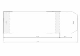 Okładka długa regulowana (205 x 700) (25 sztuk)