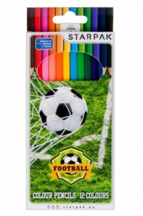 Kredki ołówkowe 12 kolorów - Football