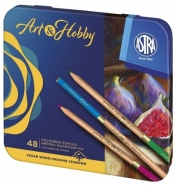 Kredki ołówkowe z drewna cedrowego Astra Prestige, 48 kolorów (450755)