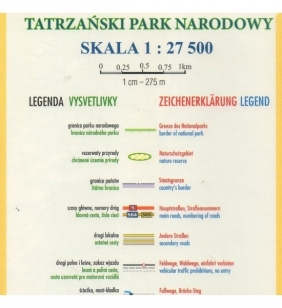 Tatrzański Park Narodowy, 1:27 500 - mapa turystyczna - Opracowanie zbiorowe