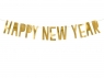  Baner Happy New Year złoty 10x90cm