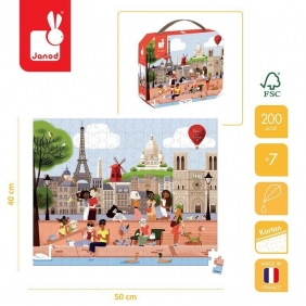 Janod, Puzzle w walizce 200: Paryż (J02612)