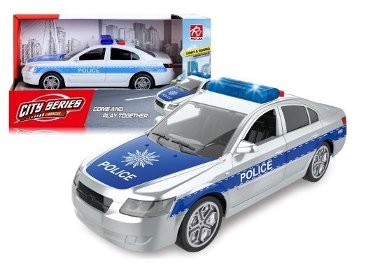 Auto policyjne ze światłem i dźwiękiem