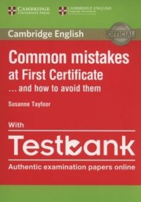 Common Mistakes at First Certificate with Testbank - Susanne Tayfoor