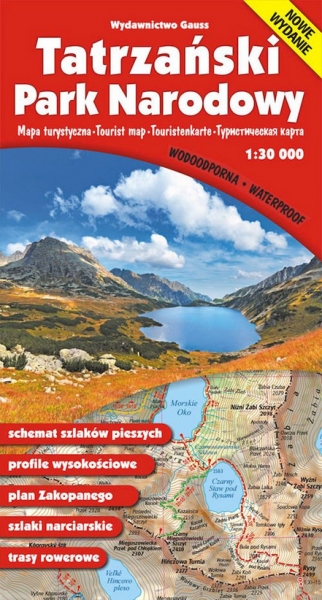Mapa „Tatrzański Park Narodowy” - foliowana