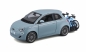Eurotrek - Fiat 500e (2023) With Bikes Light Blue