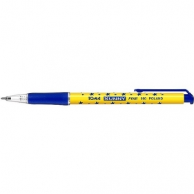Długopis automatyczny w gwiazdki Sunny - niebieski (TO-060 12)