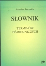 Słownik terminów piśmienniczych  Borowkin Stanisław