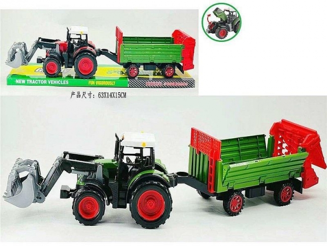 Traktor z przyczepą