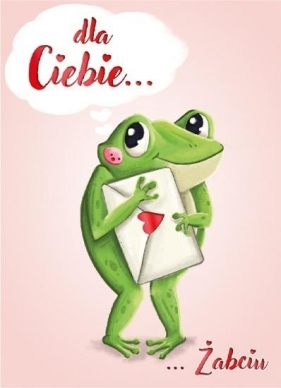 Karnet B6 Walentynki - Żabcia