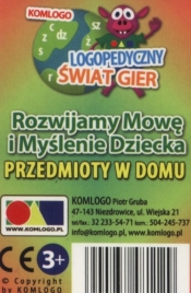 Karty Rozwijamy mowę i myślenie dziecka Przedmioty w domu