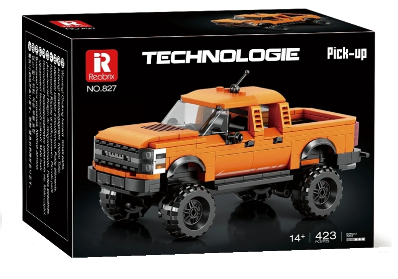 Reobrix, Klocki Samochód Pick-up Truck, 423 elementy