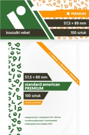Koszulki na karty Rebel (57,5x89 mm) "Standard American Premium", 100 sztuk (RK1806)