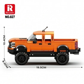 Reobrix, Klocki Samochód Pick-up Truck, 423 elementy