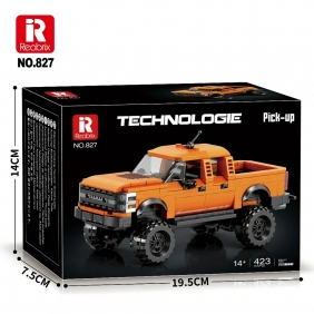 Reobrix, Klocki Samochód Pick-up Truck, 423 elementy