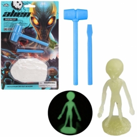 Wykopaliska odkrywca kosmita świecący