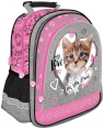 Plecak szkolny Kot różowy