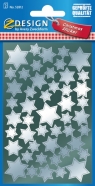 Naklejki srebrne gwiazdy 52812